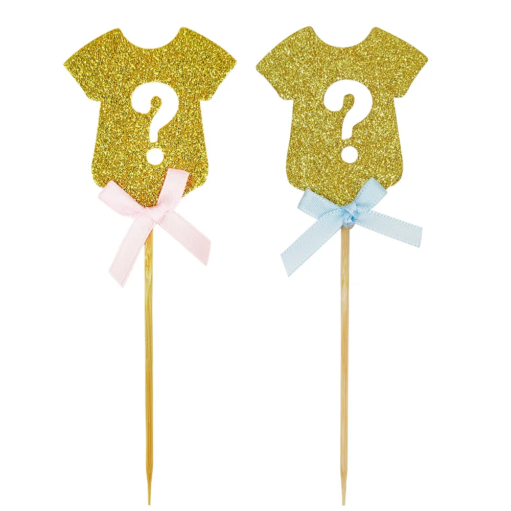 Heyha Baby Shower Decorations He or She Gender Reveal Cake Cupcake Toppers