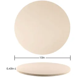 15MM Refractory Cordierite Grilled Bakeware Pizza Stone For Home Oven