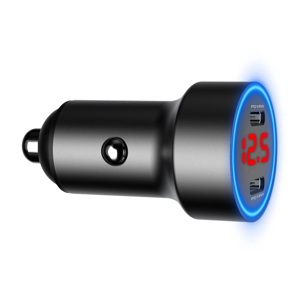  IBD amazons best selling products metal small usb car charger 3.1 36w dual port pd