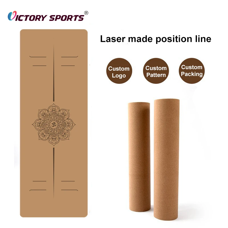 Wholesale China Dual Color Anti-Slip Tpe 6 Mm Customised Cork Yoga Mats For Fitness