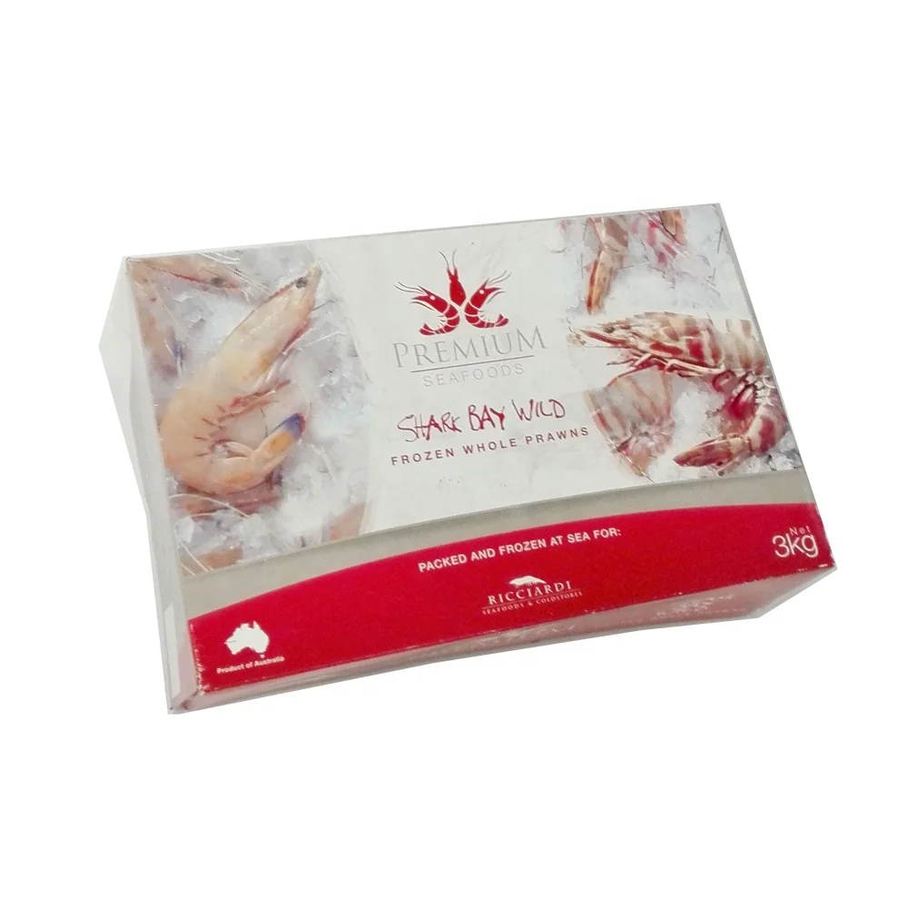 Mantis shrimp Insulated Foam Corrugated Aluminum Foil Farm Fresh 10LB Custom Logo shrimp  box