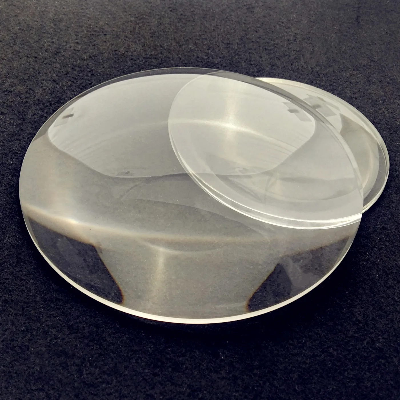 Diameter 150mm/ 5.9 inch round borosilicate optical glass lens for led studio spot lamp