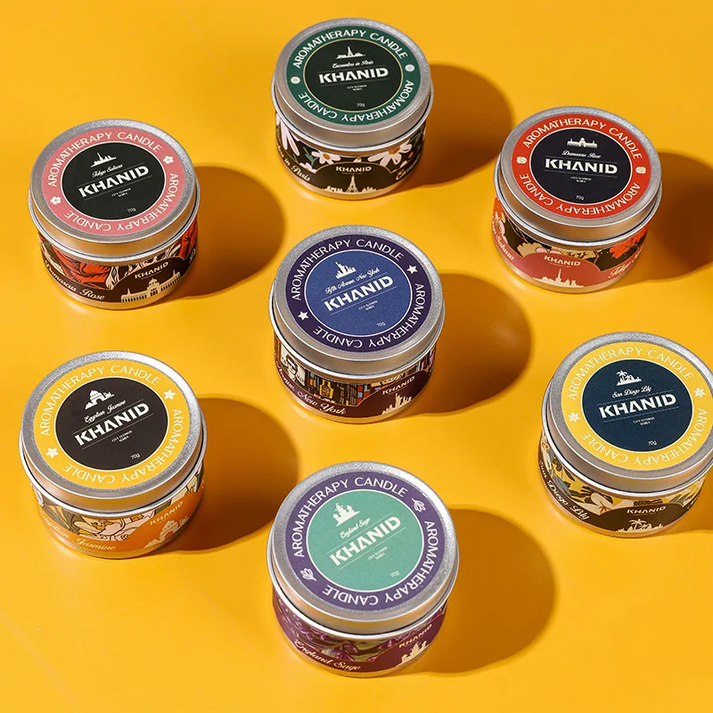 Персонализированная металлическая Оловянная Золотая маленькая свеча для свадебной вечеринки в честь будущей матери сувениры духи ароматизированные свечи подарочный набор