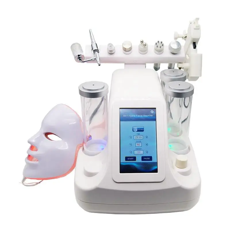 Small hydro dermabrasion portable oxygen jet water peel multifunction spa vacuum face cleaning hydro-facial machine