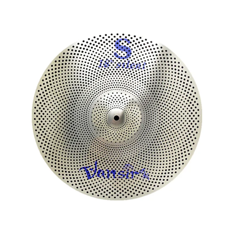 Vansir Silver Color Low Volume Cymbal Set 14'HH+16' Crash+18' Crash+20' Ride Cymbals Sets