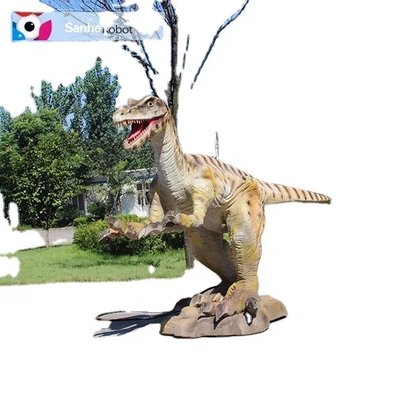 Theme park large animatronic dinosaur model 3D Alive Giganotosaurus animatronic