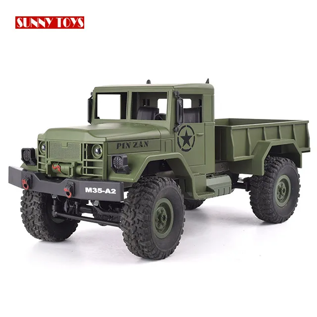 1/16 4WD 2.4Ghz Remote Control All Terrain Vehicles Car Toy Mountain Climbing Military Truck rc with Light Up