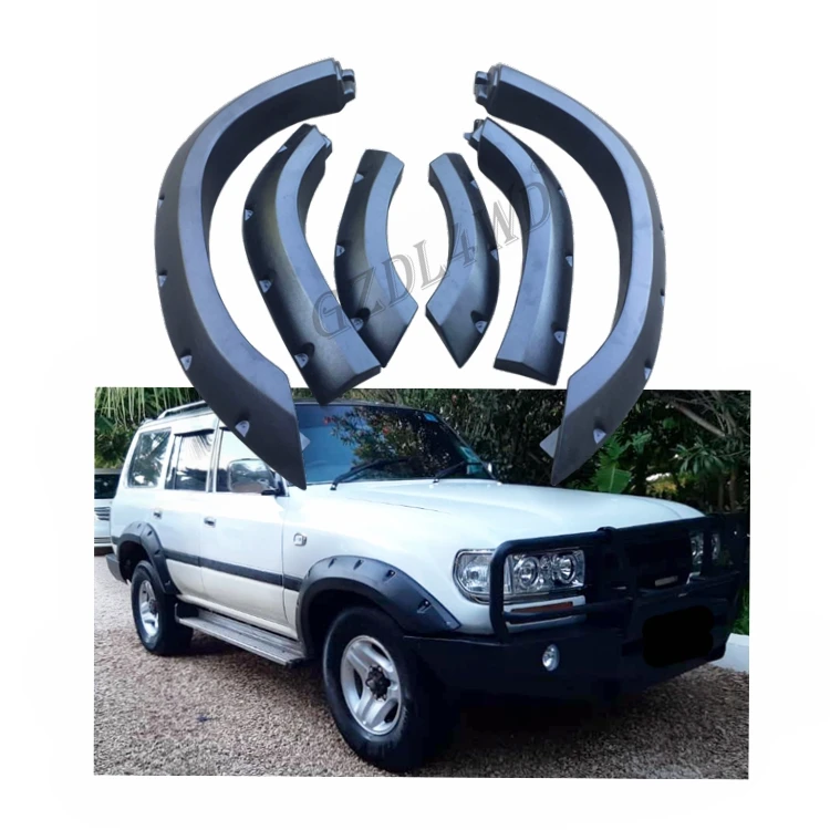 Pocket Style Car Fender Flares For Land Cruiser 80 Series 92-97
