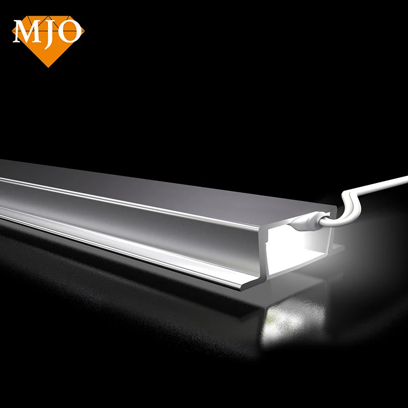 Фошань MJO OEM логотип алюминиевый профиль для светодиодной ленты светодиодная полоса канал украшения шкафа линейный