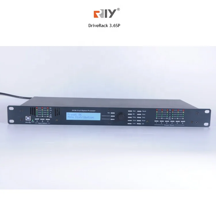 3.6SP 3 in 6 out digital Xover/system processor 3-6-sp