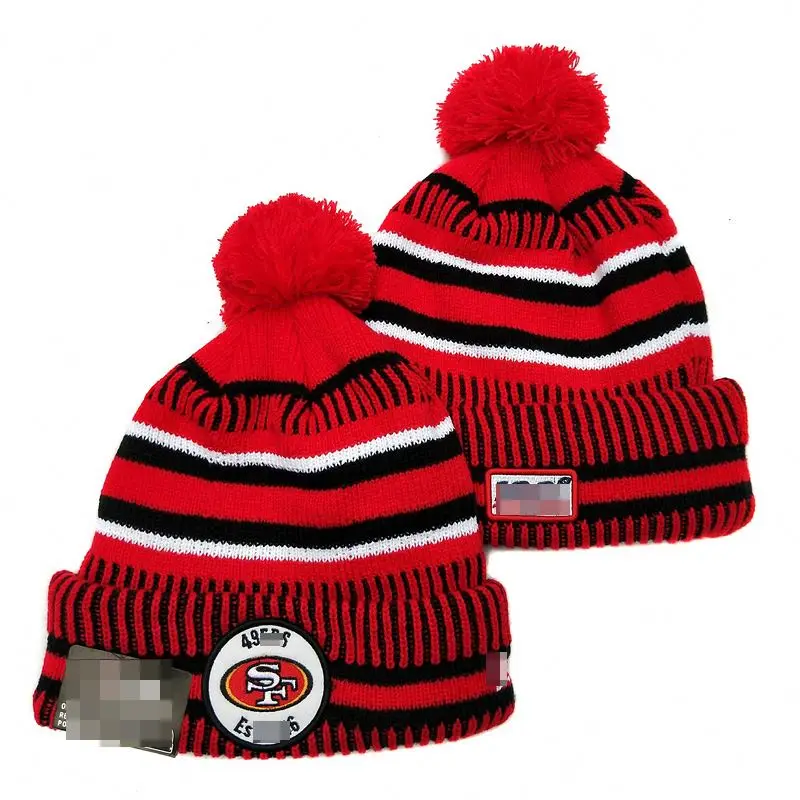 New design Football 32 Teams beanie hat Winter keep warm sport knit beanie hats