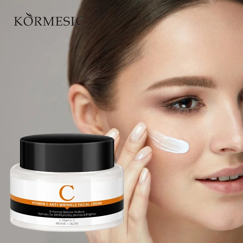 Private Label KORMESIC VITAMIN C ANTI WRINKLE FACIAL CREAM Enhances Natural Radiant Facial care