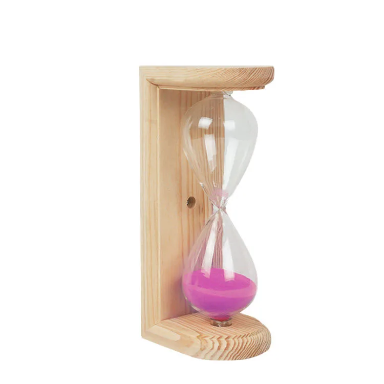 Factory wholesale sauna accessories wooden sauna hourglass timer 15 minutes sand timer hourglass