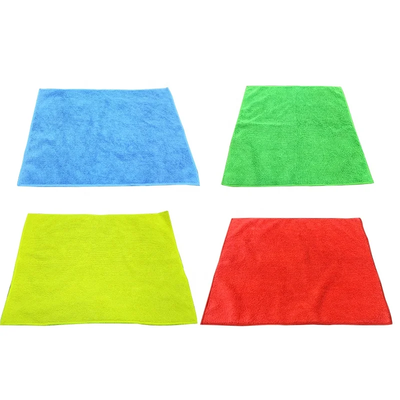 Household Items Microfiber kitchen Cleaning Cloths Micro fiber detailing drying dish rag car wash towel yellow