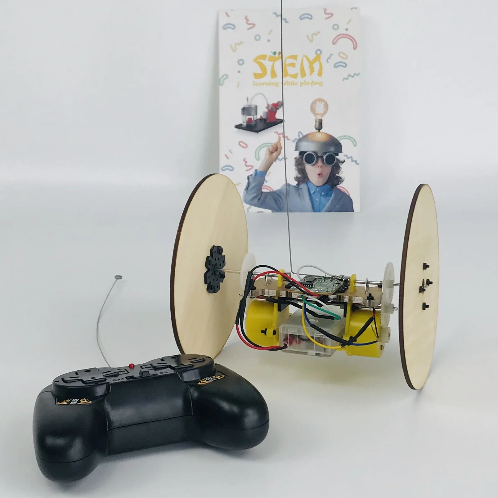 DIY educational 5 in 1 remote control kit science experiments stem toys for kids learn car robot monthly science kits for kids