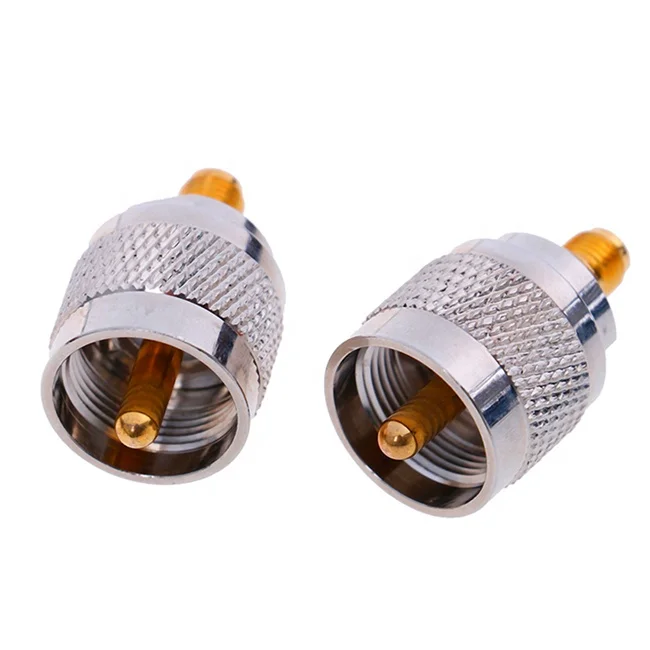 SMA Female to UHF Male SO239 RF Coax Adapter Connector PL259 Converter for Radio Antenna