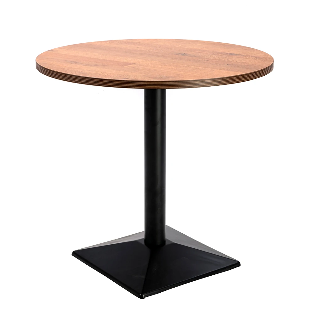 high industrial vintage wood restaurant kitchen round bar table set table bar furniture