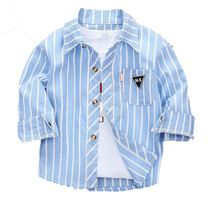 2024 Factory Wholesale 0.5-6 years old summer cotton Long Sleeve Plaid Shirt boy clothing short sleeve kids clothing custom logo