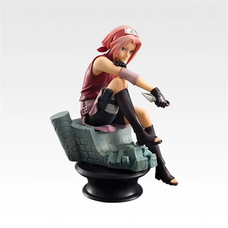 6pcs/set Opp Bag Japan Chess Styles Cosplay Anime PVC Figure Uzumaki Uchiha Sasuke Hatake Kakashi Grandista Toys 9cm