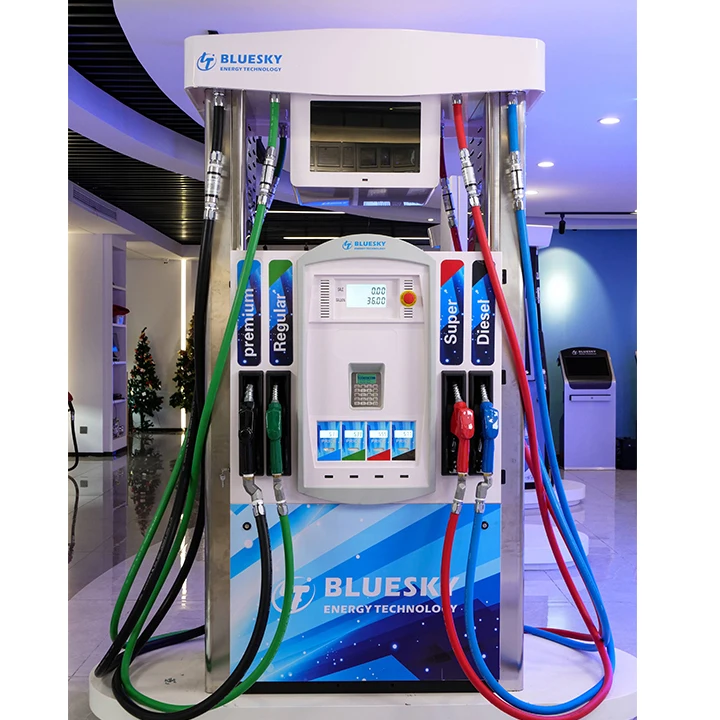 Bluesky Electric Mechanic Novelty Fuel Dispenser 2 Nozzle Fuel Dispenser Smart Fuel Dispenser