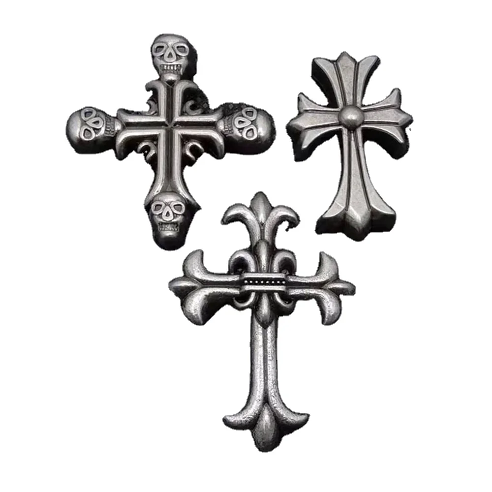 Clothing Accessories Vintage Accessories for Luggage Alloy Cross Rivets for Diy Belts Garment Rivets Cross Rivet Studs