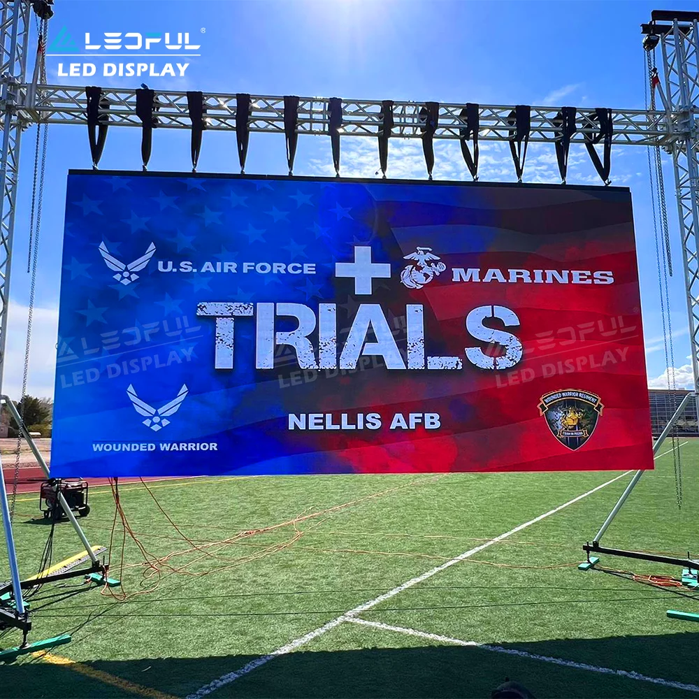 LEDFUL L&F P2.6 P3.9 Indoor Outdoor LED Video Wall System Package Curve Stage Background Screen Exhibition Rental Display Panel