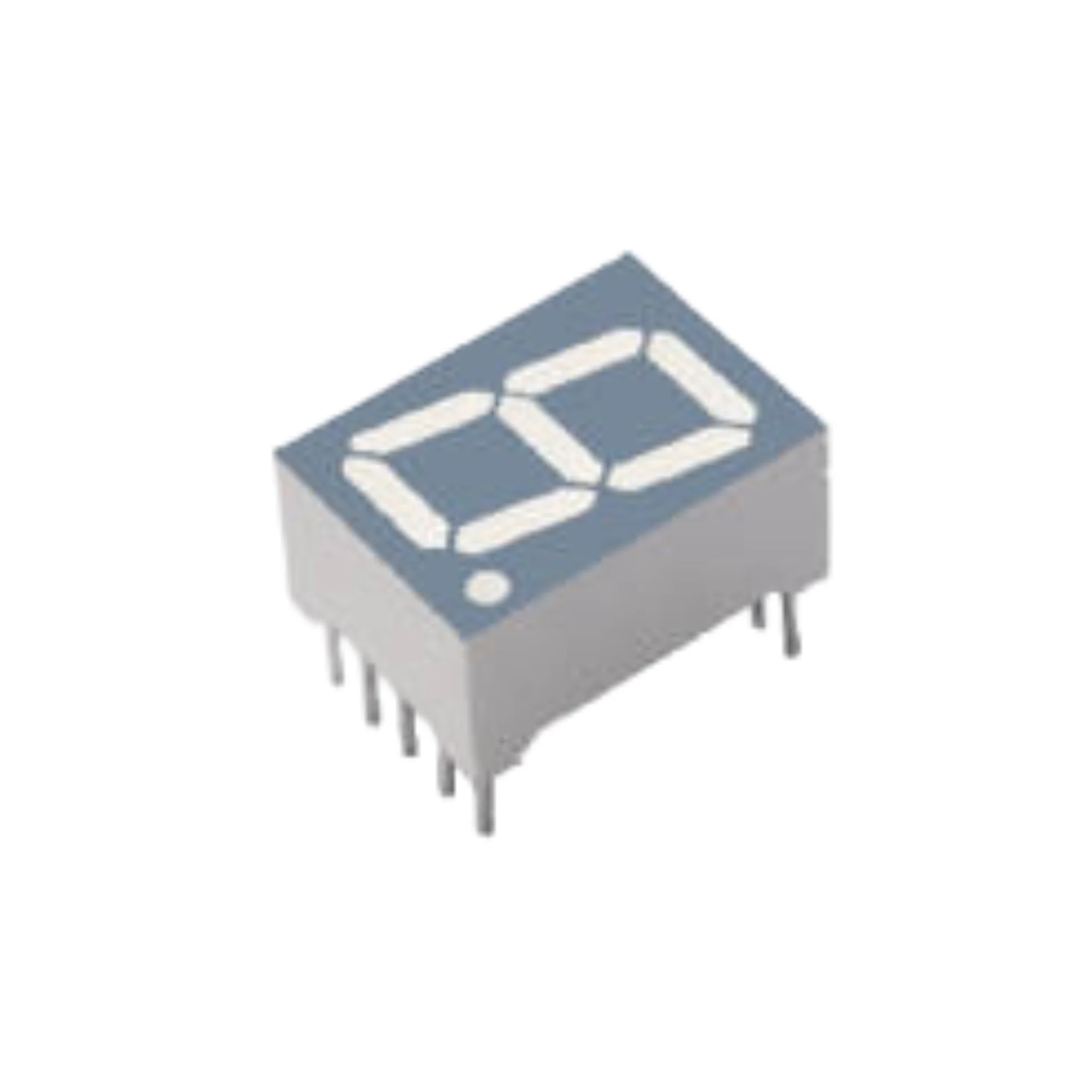 0.56 Inch Gray Surface Deep Red Orange Green Blue White Segment Display Single Digit LED Display with Common Cathode / Anode