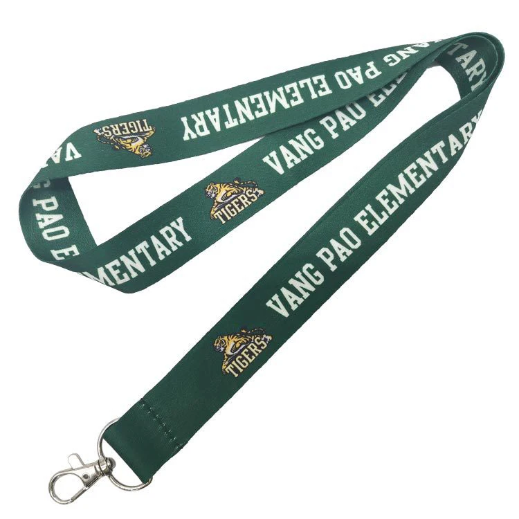 polyester Sport Airbus Lanyard Key Chain with metal hook