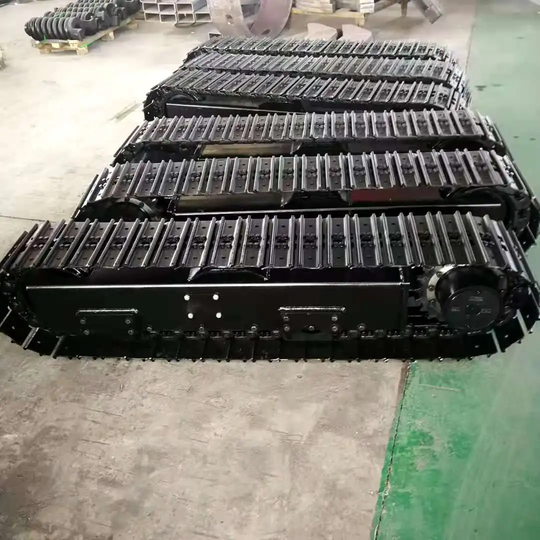 Customized rubber track hydraulic system Chassis for Drilling rigs vehicle Truck Farm Agricultural Wet land use