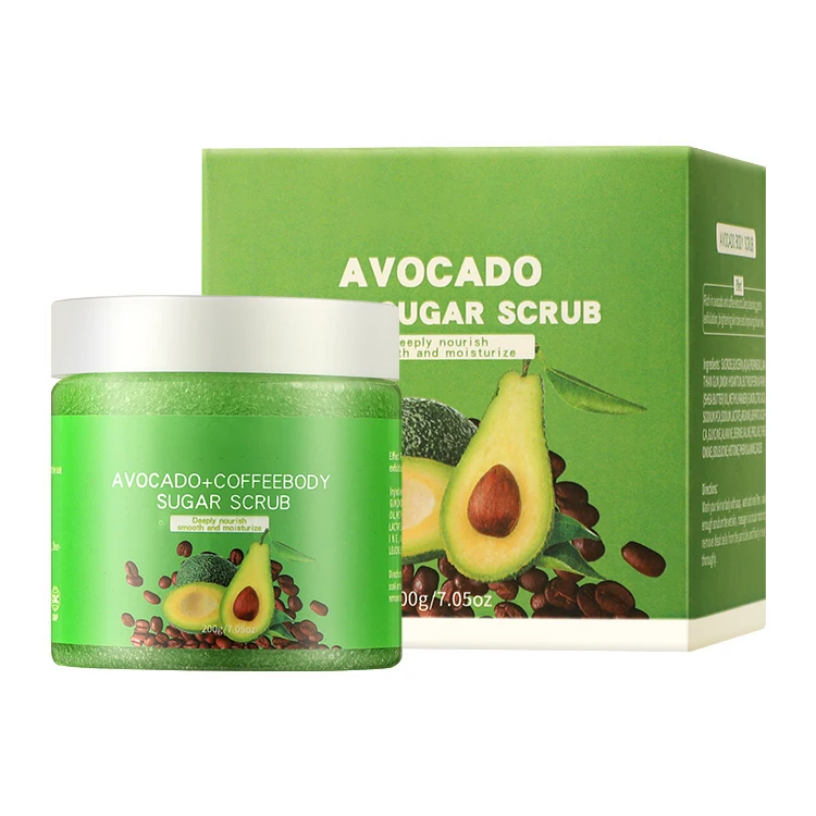 Fruit Avocado Private Label Organic Natural Vegan Whitening Exfoliating Face Body