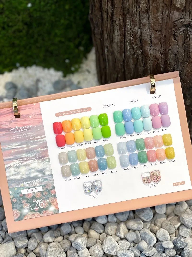 Hot sale Ins Ice Cream Solid Nail Polish UV Gel Polish 26 Colors Gel Set For Nail Art Salon