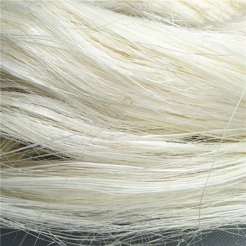 Chinese UG Grade long sisal fiber 90-120CM with cream white color