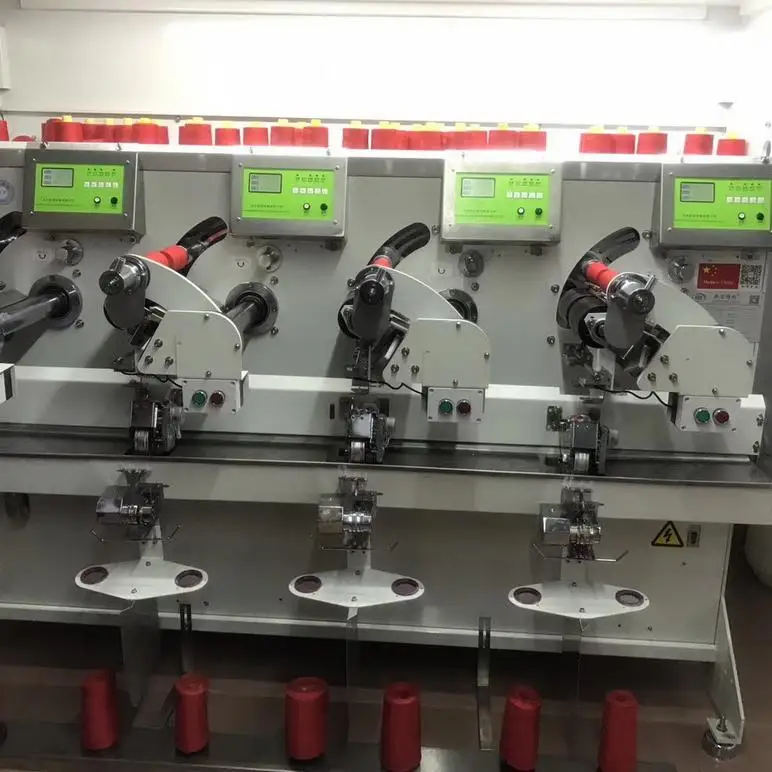 Factory direct sewing rewinder pp yarn filter embroidery thread cone winding machine