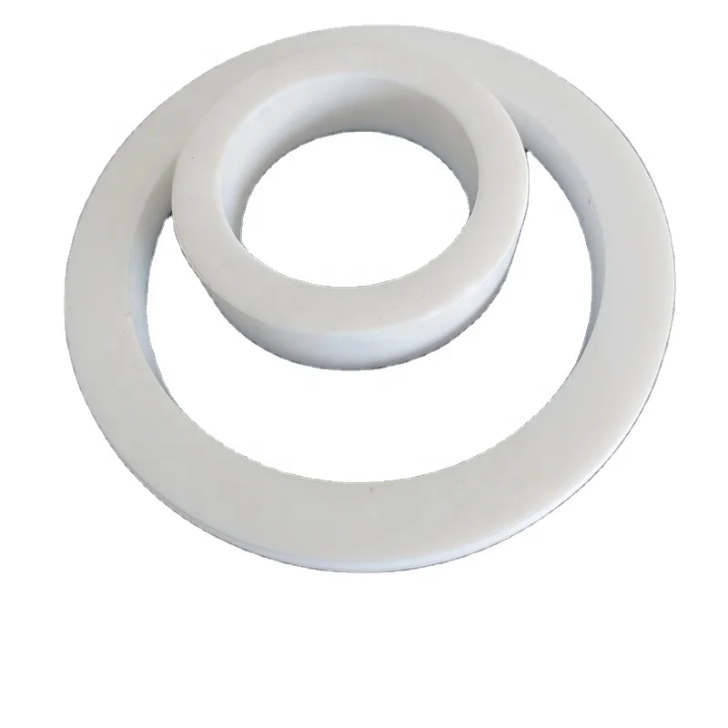 White Fluoroplastics CNC Machined PTFE gasket Ptfe Sealing ring