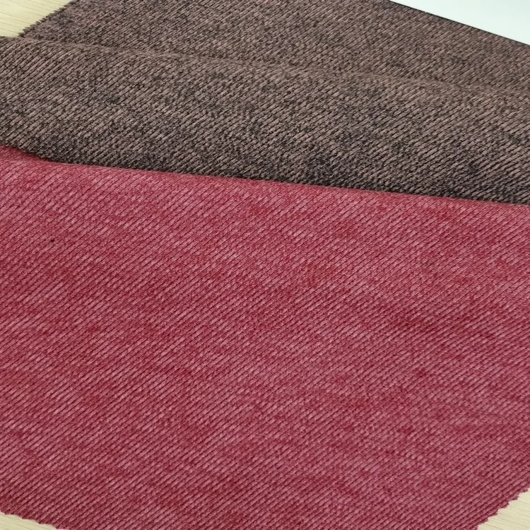 Knitting plain China textile suppliers stretch polyester custom ribbed fabric for garment