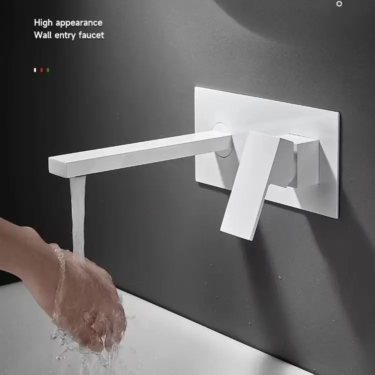 Modern Single-Hole Basin Faucet with Honeycomb Bubbler Wall-Mounted Hanging Feature Single Handle Design New Hall Washing Table