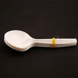 Hot Selling Eco-Friendly Biodegradable Cornstarch Dinner Coffee cream cosmetic Salad  8 Inch Spoon