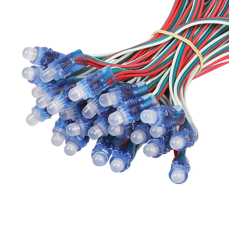 Hot Selling Dc5v 12mm Ws2811 Ip68 Waterproof Addressable Rgb Led Smart Pixel Node Led Module Led Light String