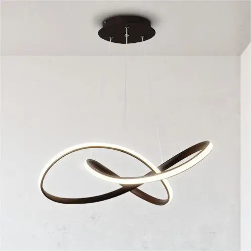 Scandinavian creative minimalist lines living room bedroom minimalist restaurant bar modern pendant lamp circle chandeliers