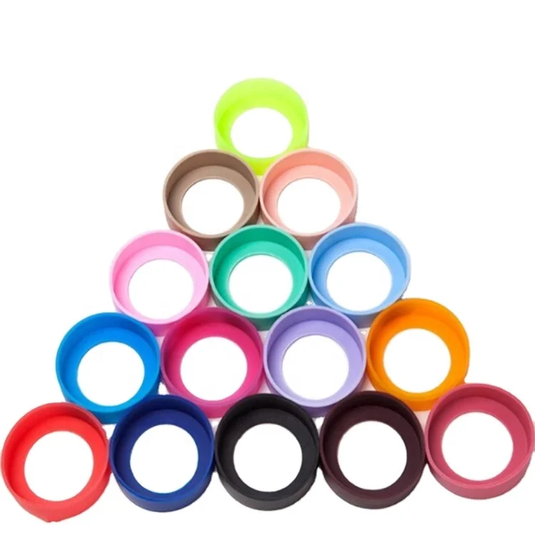 OKSILICONE Factory Manufacturer Multiple Sizes&Colors Cheap Price High Quality Silicone Water Glass Bottle Sleeve For Anti Slip