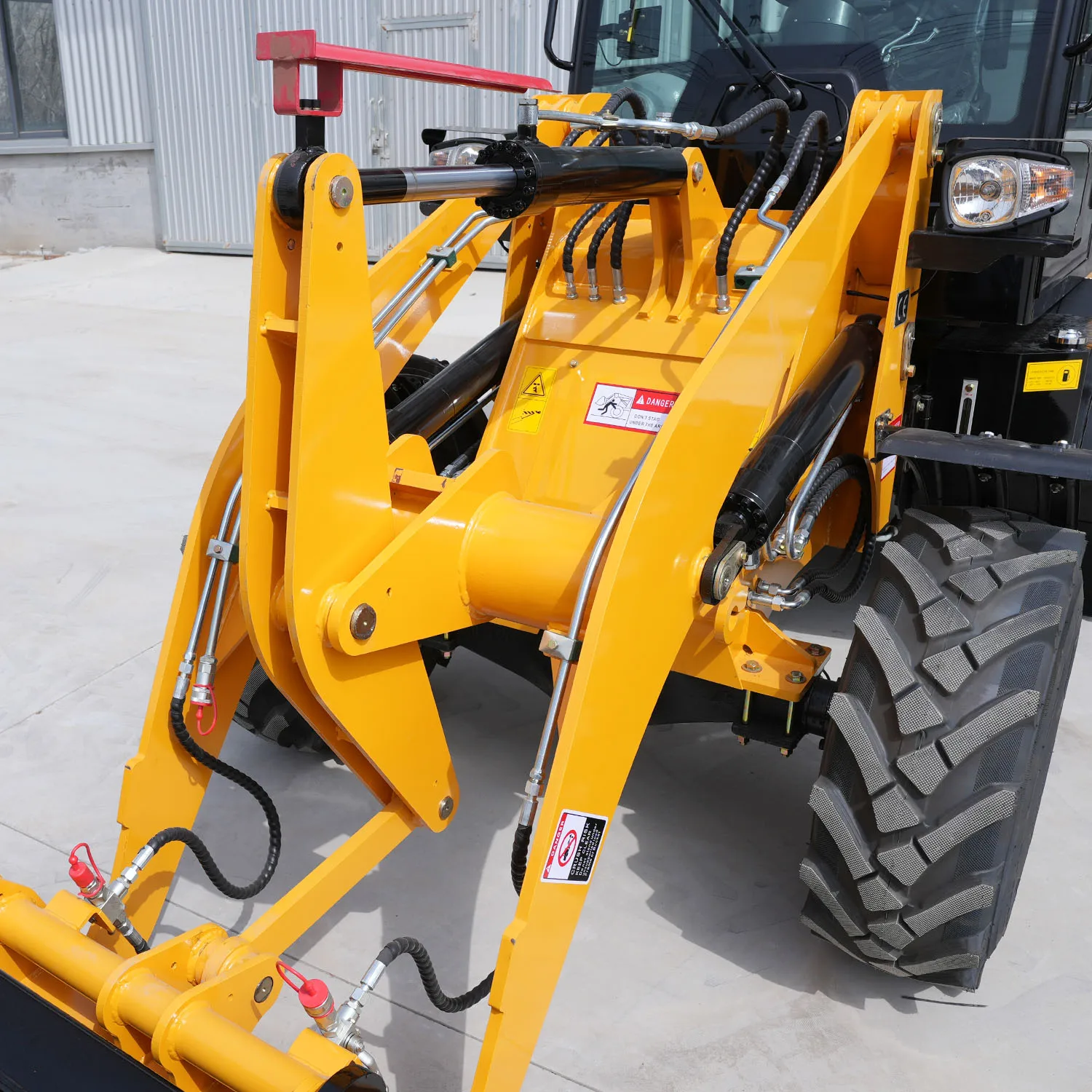 1 ton 2 ton 3 ton mini telescopic loader boom wheel loader with Auger and CE approval