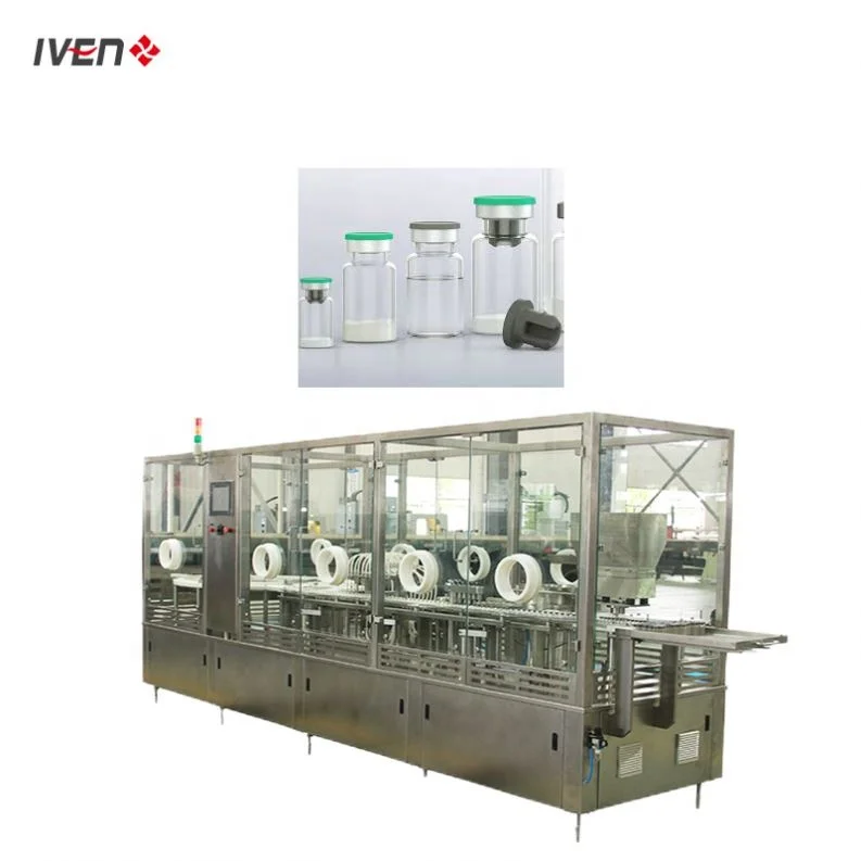 Производственная линия флакона флакон жидкость/машина для заполнения и укупорки порошка