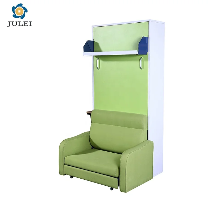Bedroem Furniture Easy Installation Strong Construction Murphy Space Saving Wall Bed With Sofa Wall