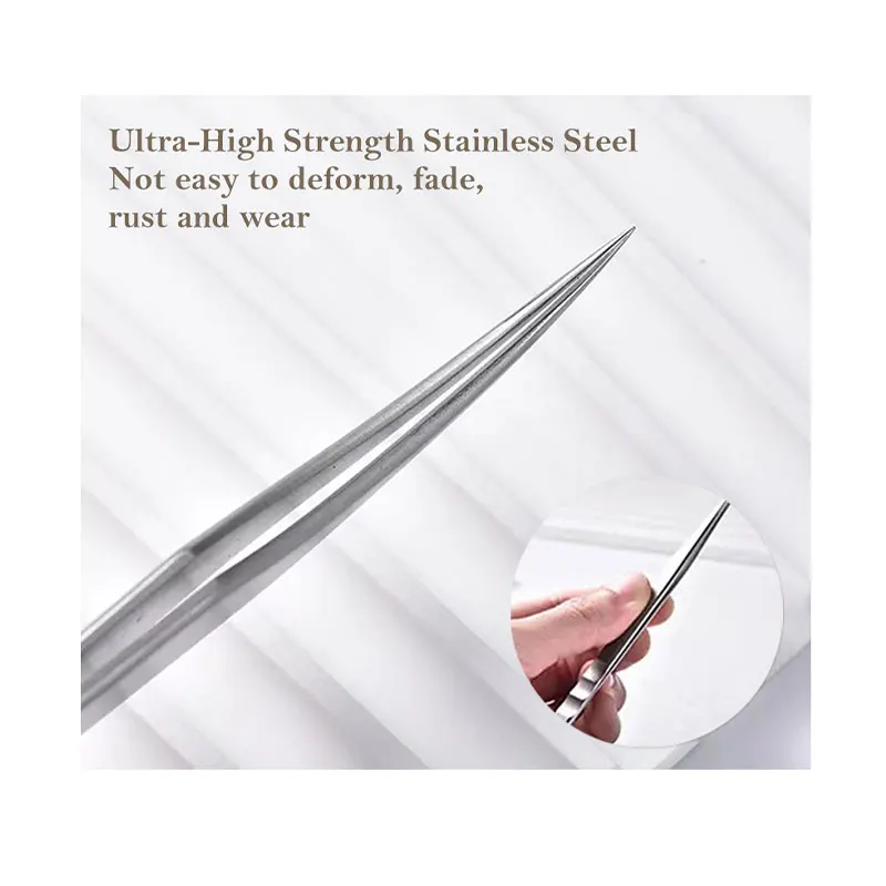 DIYDAY Eyelash Beauty & Tools sliver Stainless Steel Curved Tweezers for Eyelash Extension No reviews yet