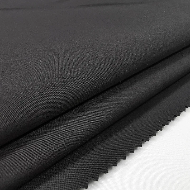 
polyester jacquard fabric 100 polyester fabric pongee fabric plaid clothing bonded tpu waterproof bermeable function film 