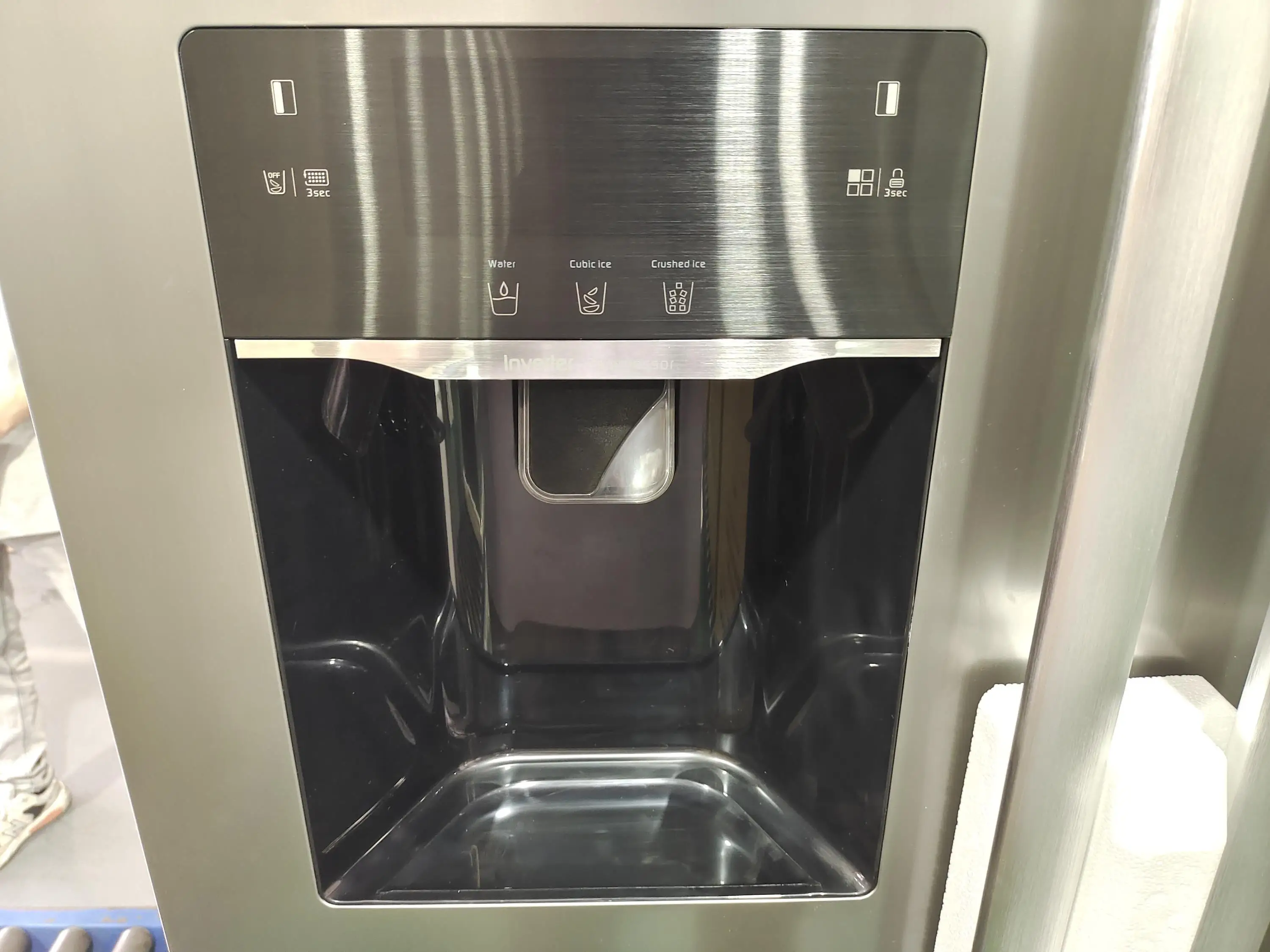 501L Built-in 90cm Refrigerator with Ice Maker, Automatic Defrosting System, 342L Fridge +159L Freezer, Grey