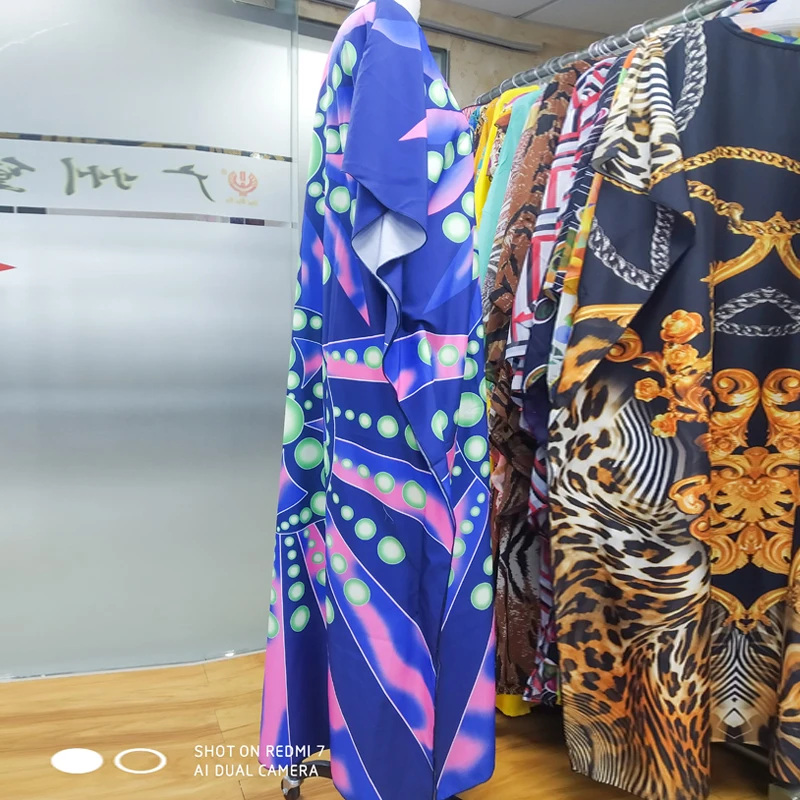 Новинка 2020 года. Женское длинное платье-Кафтан в африканском стиле.
