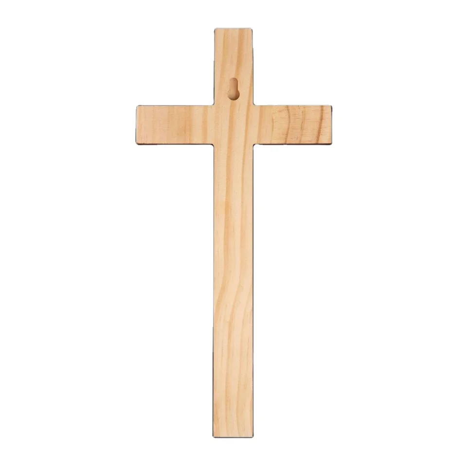 High Grade Custom Brown Decoration Wood Cross Small Crafts  Church Wall Hanging crafts wood prayer cross
