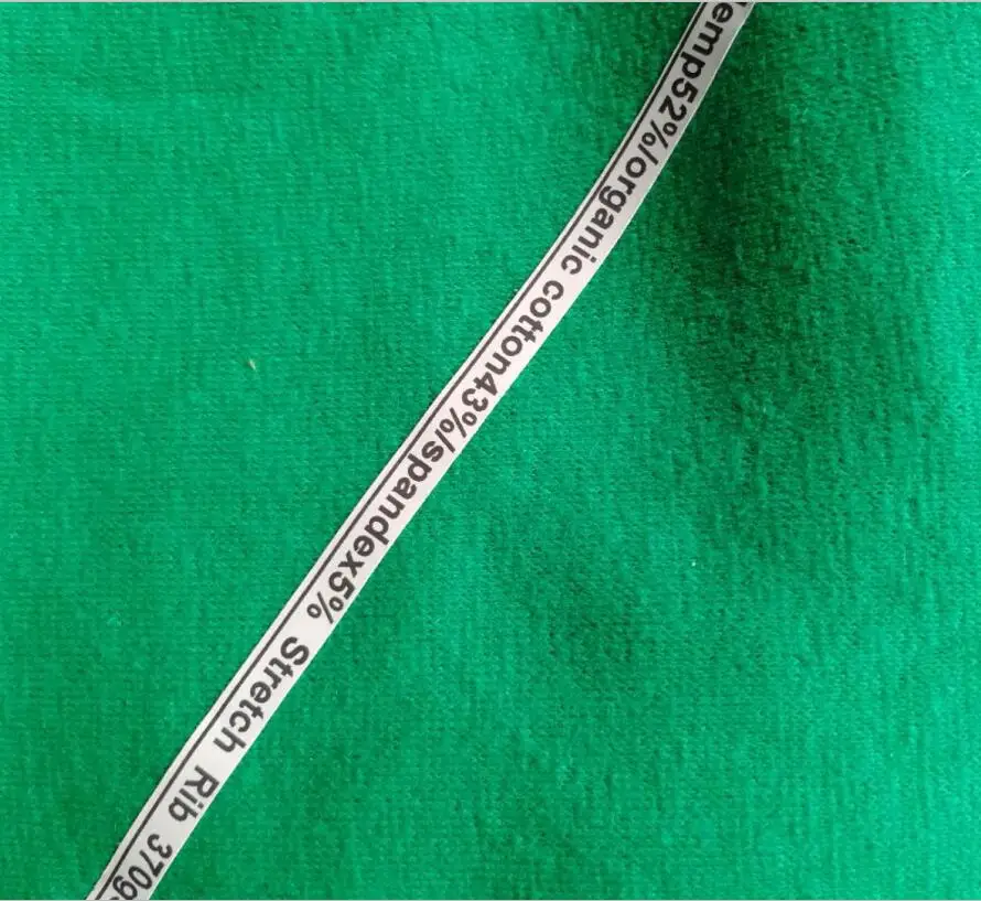 Оптовая продажа, ткань в рубчик 1X1 из конопляного органического хлопка и спандекса