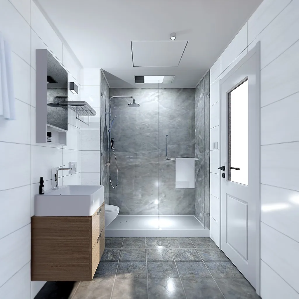 High Quality Low Cost Price Prefab Large Caravan Modular Complete Luxury All In One Shower Set Prefabricated Bathroom Pod Unit